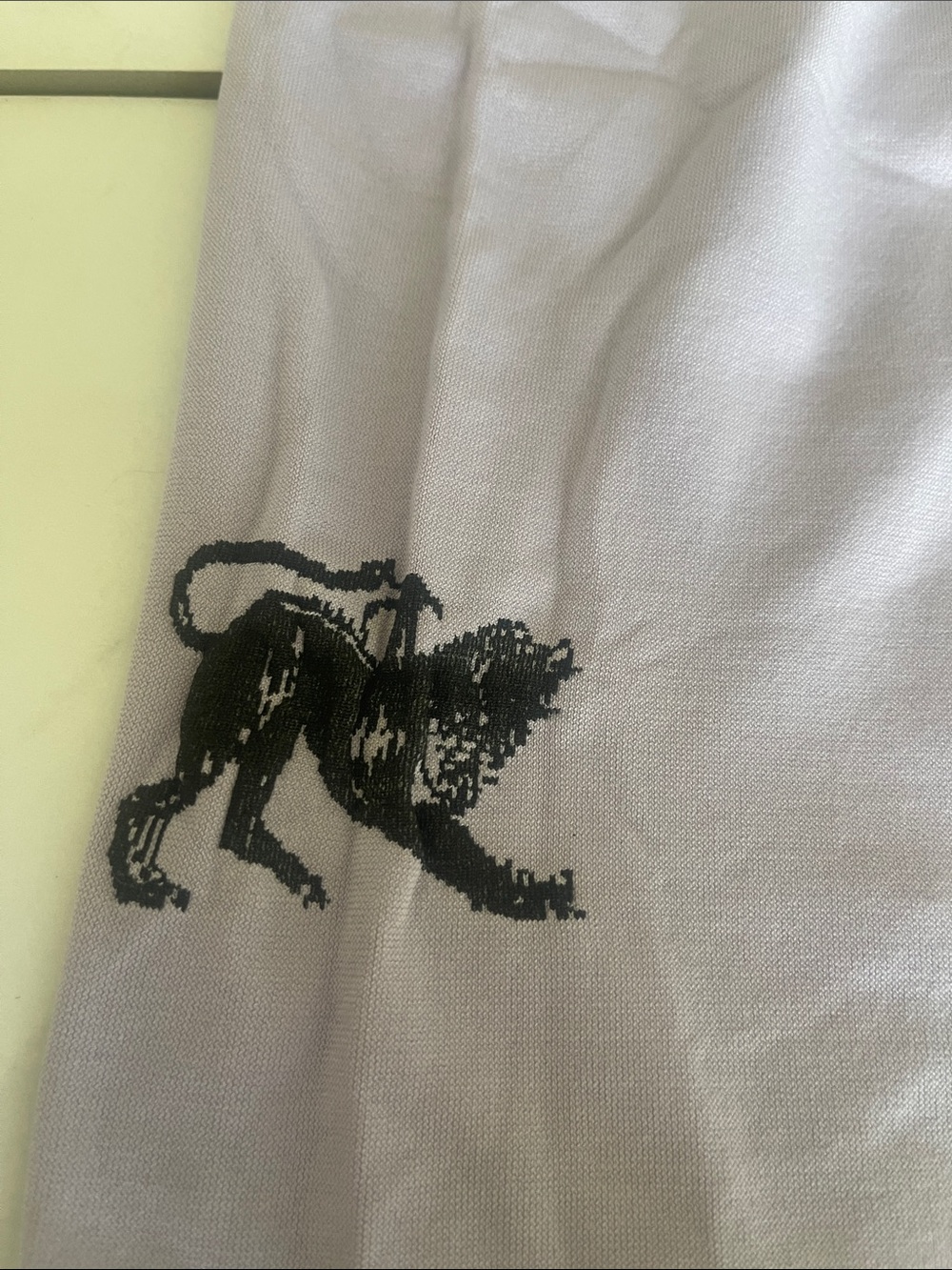 Y2K Lavender Stretch tank with Black Ornate Print - Picture 2 of 4